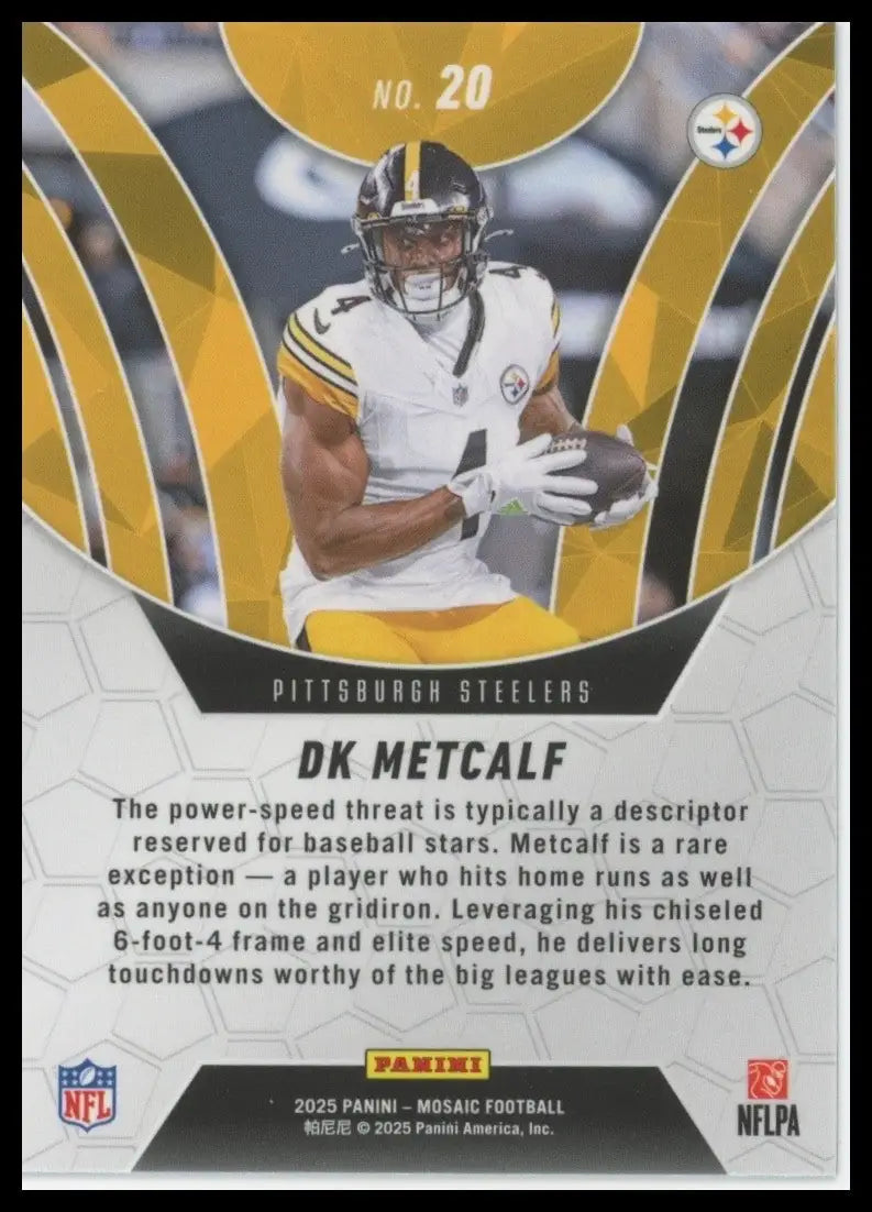 2025 Panini Mosaic - Elevate DK Metcalf #20 - Football Card Single
