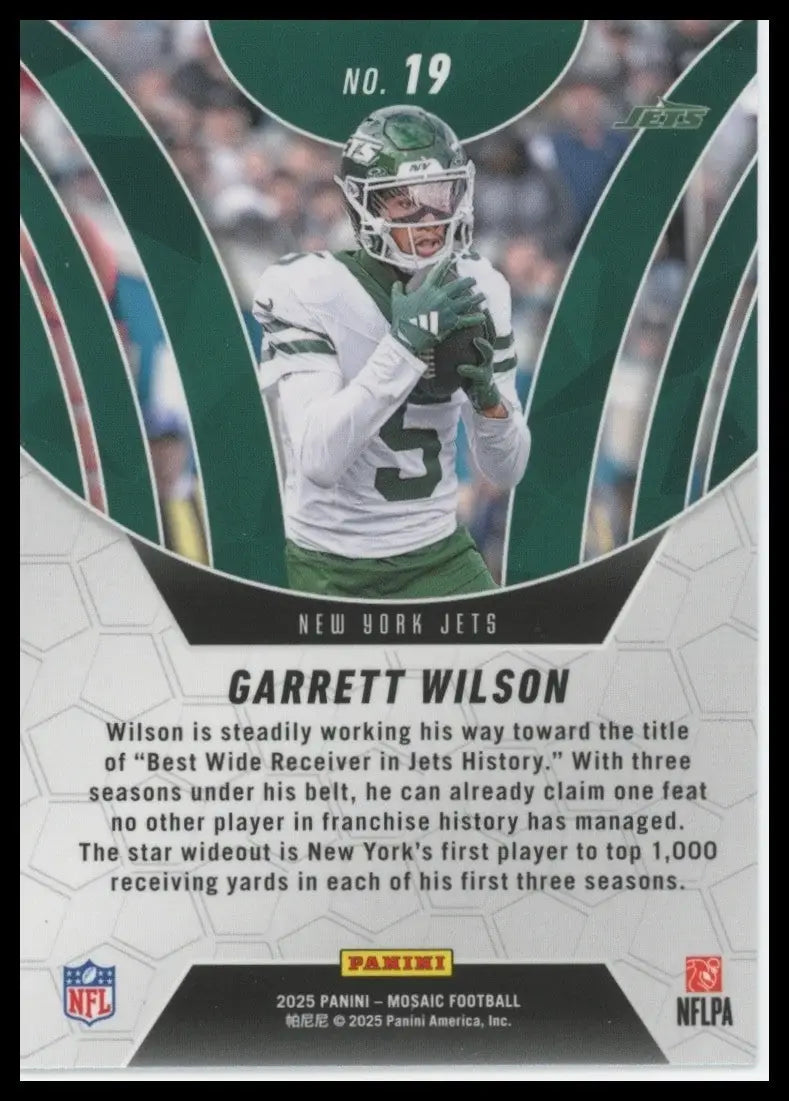 2025 Panini Mosaic - Elevate Garrett Wilson #19 - Football Card Single