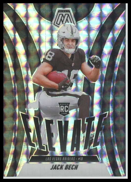 2025 Panini Mosaic - Elevate Jack Bech #11 Mosaic Prizm (RC) - Football Card Single