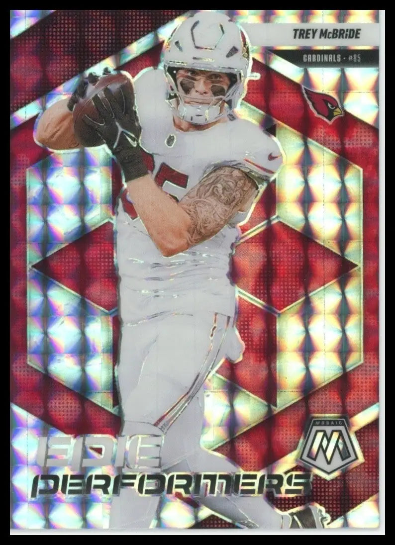 2025 Panini Mosaic - Epic Performers Trey McBride #10 Mosaic Prizm - Football Card Single