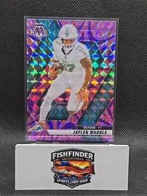 2025 Panini Mosaic - Jaylen Waddle #155 Reactive Purple Mosaic Prizm - Football Card Single
