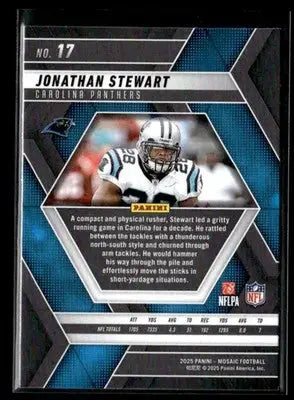 2025 Panini Mosaic Jonathan Stewart #17 Carolina Panthers - Football Card Single