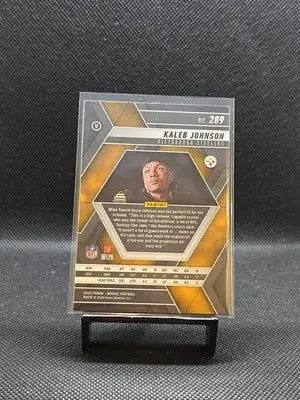 2025 Panini Mosaic Kaleb Johnson RC Rookie Photo Variation SP Steelers #289 - Football Card Single