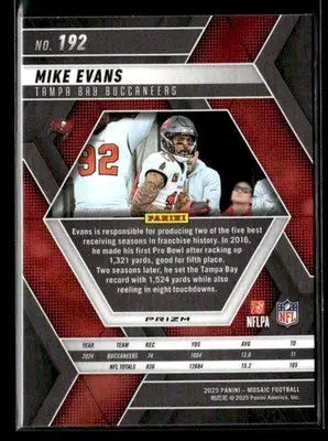 2025 Panini Mosaic Mike Evans #192 Mosaic Tampa Bay Buccaneers - Football Card Single