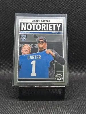 2025 Panini Mosaic - Notoriety Abdul Carter #14 (RC) - Football Card Single