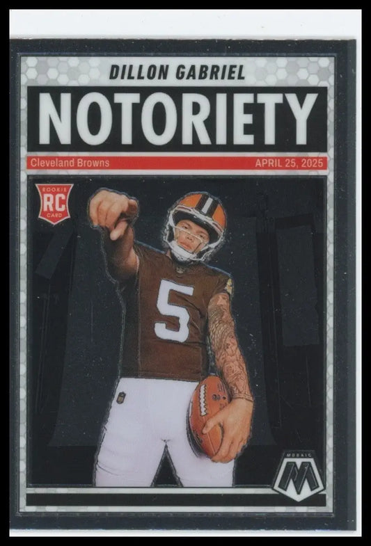 2025 Panini Mosaic - Notoriety Dillon Gabriel #19 (RC) - Football Card Single