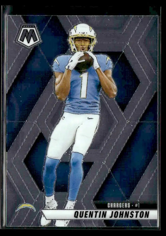 2025 Panini Mosaic Quentin Johnston #43 Los Angeles Chargers - Trading Card