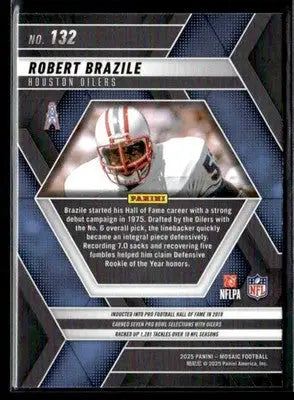 2025 Panini Mosaic Robert Brazile #132 Houston Oilers - Football Card Single
