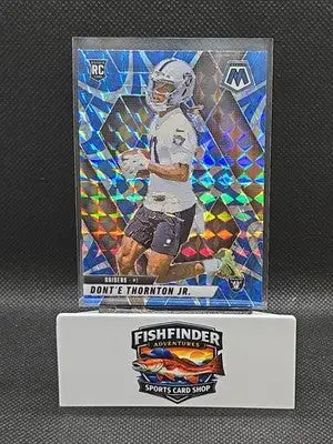 2025 Panini Mosaic - Rookies Dont’e Thornton Jr. #369 Reactive Blue Mosaic Prizm
