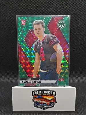 2025 Panini Mosaic - Rookies Kurtis Rourke #368 Green Mosaic Prizm (RC) - Football Card Single