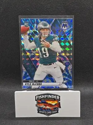 2025 Panini Mosaic - Rookies Kyle McCord #352 Reactive Blue Mosaic Prizm (RC) - Football Card Single