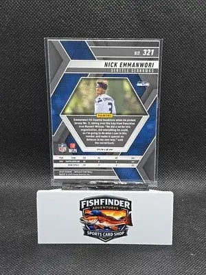 2025 Panini Mosaic - Rookies Nick Emmanwori #321 Reactive Blue Mosaic Prizm (RC) - Football Card Single