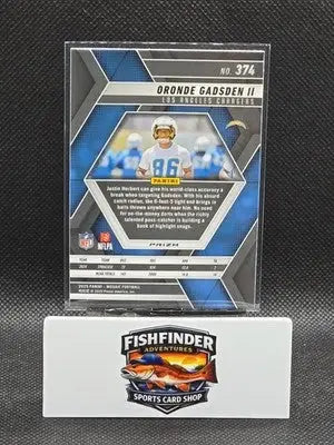 2025 Panini Mosaic - Rookies Oronde Gadsden II #374 Reactive Purple Prizm (RC) - Football Card Single