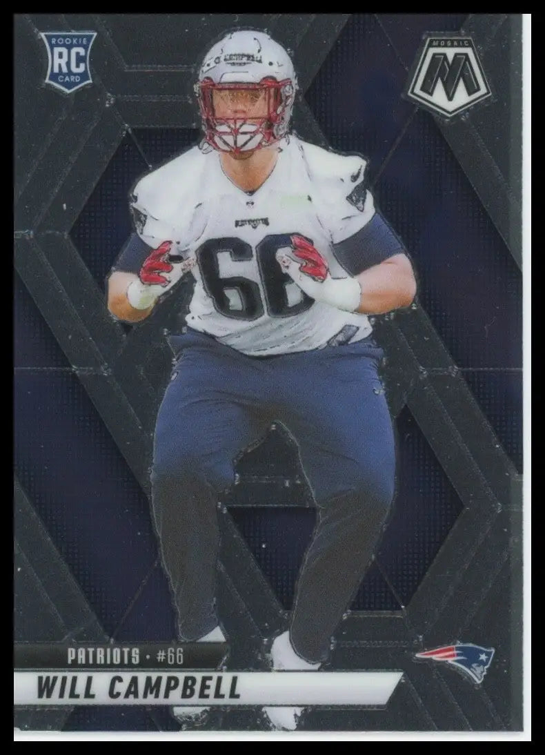 2025 Panini Mosaic - Rookies Will Campbell #378 (RC) - Football Card Single
