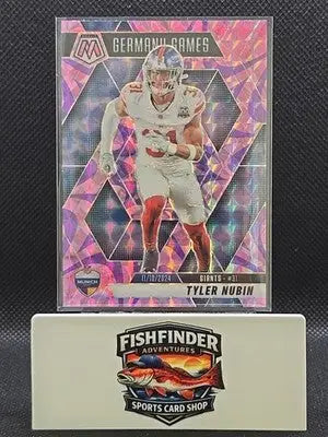 2025 Panini Mosaic - Tyler Nubin Reactive Purple #261 -Giants INTL. GAMES - Football Card Single