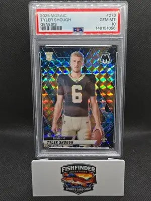 2025 Panini Mosaic -Variations Tyler Shough #273 Genesis PSA 10 (RC) - Football Card Single