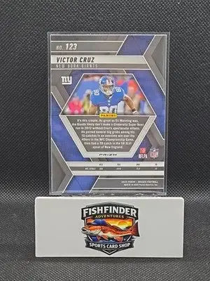 2025 Panini Mosaic - Victor Cruz #123 Reactive Purple Mosaic Prizm - Football Card Single