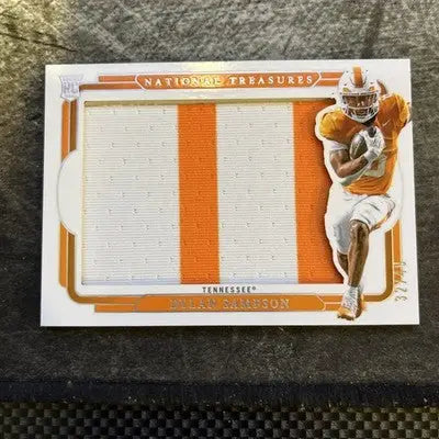 2025 Panini National Treasures Collegiate Two Color Jumbo Patch Dylan Sampson/49 - Other
