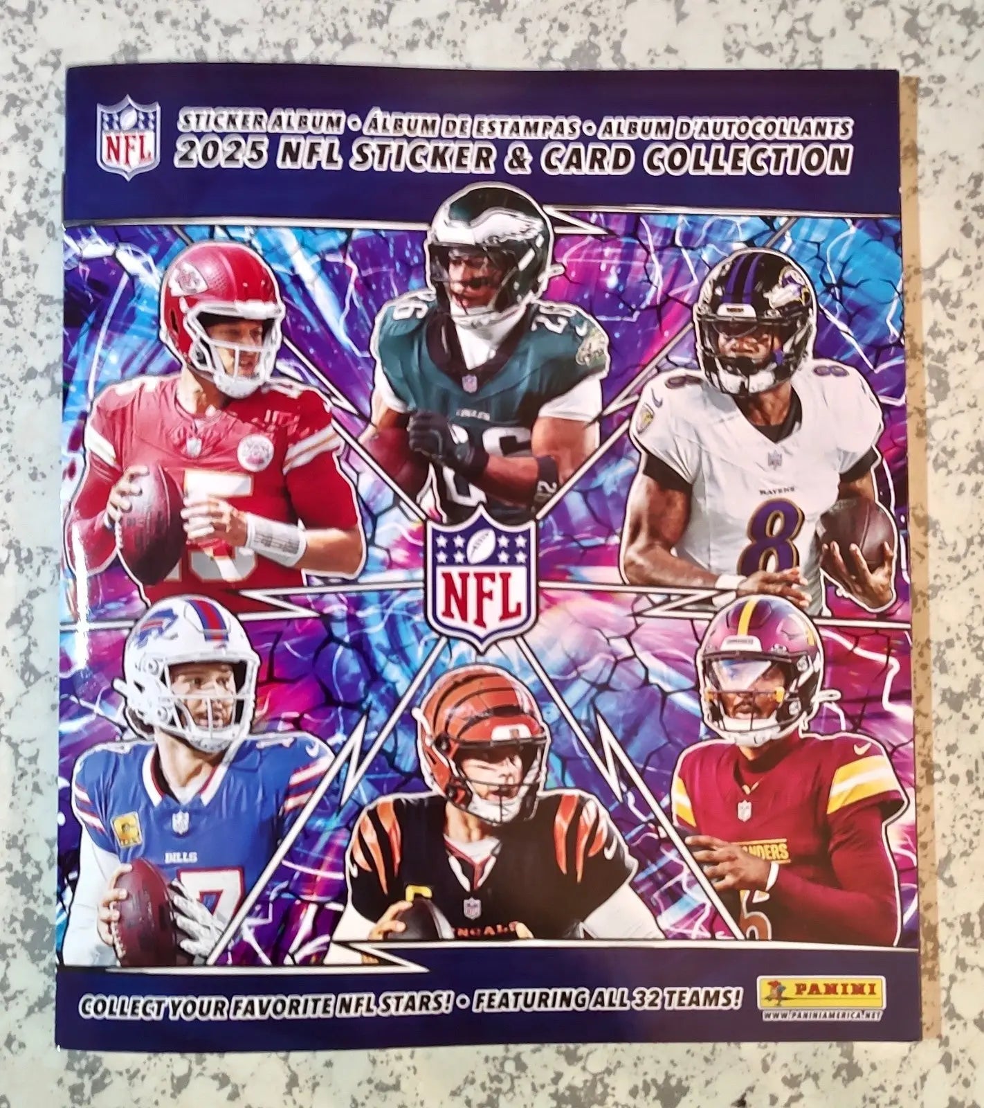 2025 Panini NFL Sticker and Card Collection Sticker Album - New Empty Mint - Football Card Single
