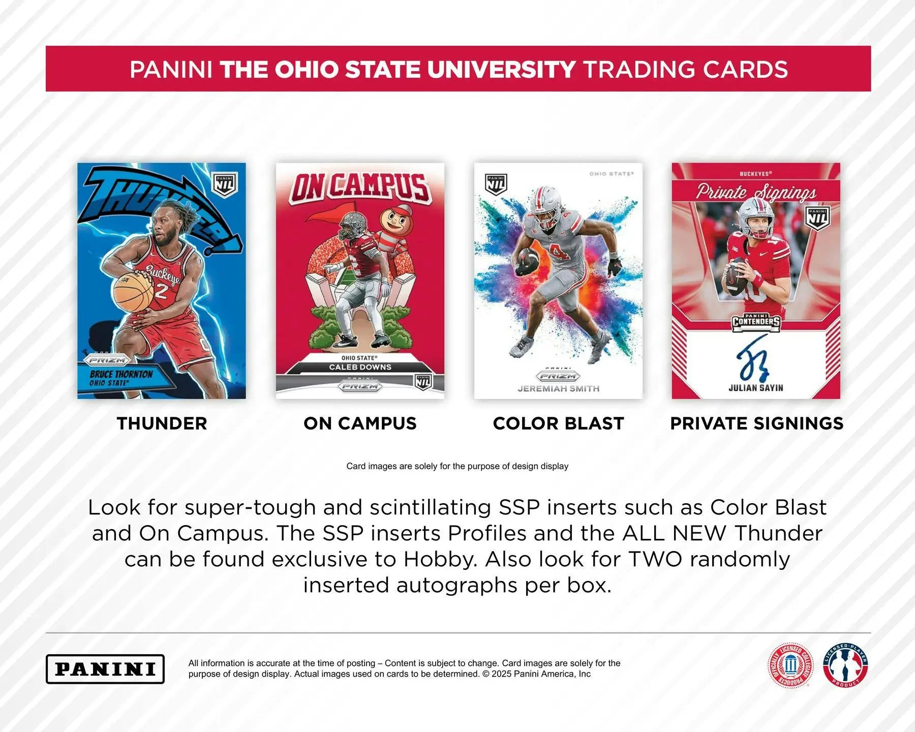 2025 Panini NIL The Ohio State University Hobby Box | Columbia Sports Cards - Sports Card Hobby Boxes
