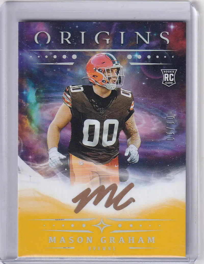 2025 Panini Origins Auto 1/10 #RA-MGR Mason Graham - Cleveland Browns - Football Card Single
