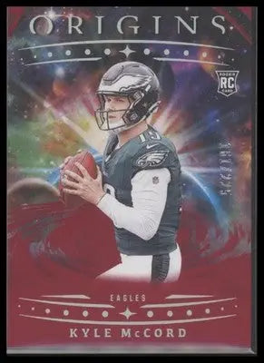 2025 Panini Origins Kyle McCord #130 Red SN,RC #/225 Philadelphia Eagles