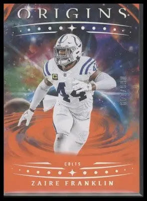 2025 Panini Origins Zaire Franklin #43 Orange SN #/149 Indianapolis Colts - Football Card Single