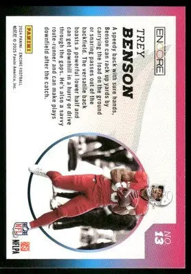 2025 Panini Pacific Rookie Aurora Trey Benson #13 RC Football - Football Card Single