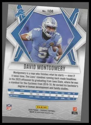 2025 Panini Phoenix #108 David Montgomery