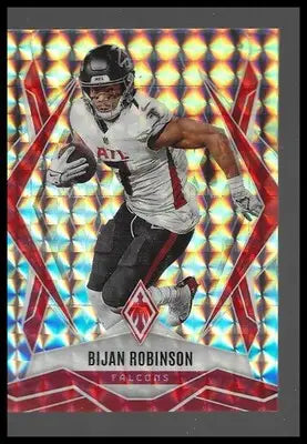 2025 Panini Phoenix #112 Bijan Robinson Silver Pyramids Prizm