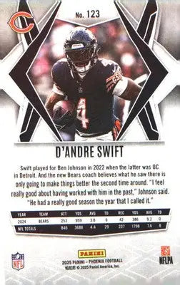 2025 Panini Phoenix #123 D’Andre Swift - Football Card Single