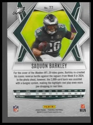 2025 Panini Phoenix #77 Saquon Barkley