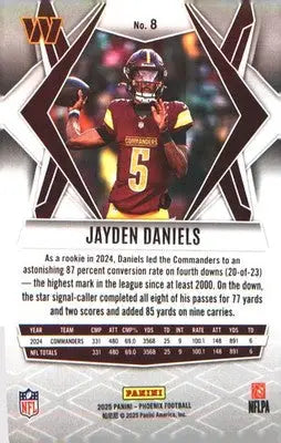 2025 Panini Phoenix #8 Jayden Daniels - Football Card Single