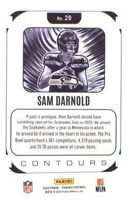 2025 Panini Phoenix Contours #29 Sam Darnold - Football Card Single