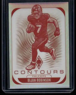 2025 Panini Phoenix Contours Bijan Robinson #2 Football - Football Card Single