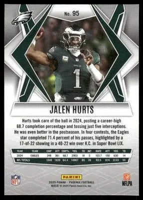 2025 Panini Phoenix Jalen Hurts #95 Football - Football Card Single