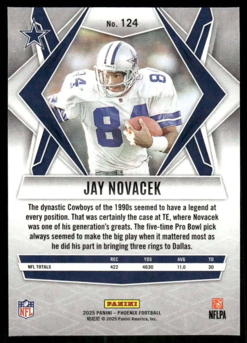 2025 Panini Phoenix Jay Novacek #124 Football - Football Card Single
