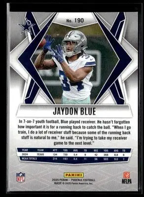 2025 Panini Phoenix Jaydon Blue #190 Dallas Cowboys - Football Card Single