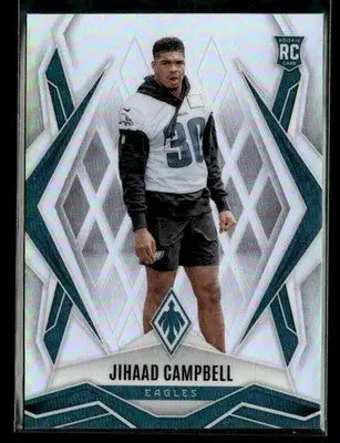 2025 Panini Phoenix Jihaad Campbell #235 Silver Prizm RC Philadelphia Eagles - Football Card Single