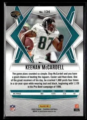 2025 Panini Phoenix Keenan McCardell #134 Jacksonville Jaguars - Football Card Single