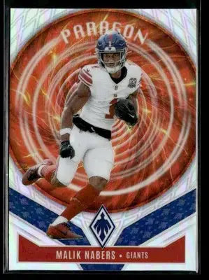 2025 Panini Phoenix Malik Nabers #5 Paragon New York Giants - Football Card Single