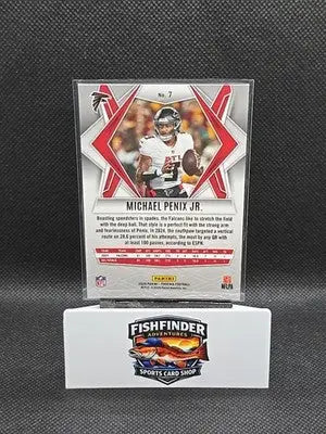 2025 Panini Phoenix - Michael Penix Jr. #7 Silver Hyper - Football Card Single