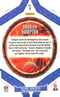 2025 Panini Phoenix Paragon #9 Omarion Hampton - Football Card Single