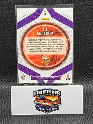 2025 Panini Phoenix - Paragon J.J. McCarthy #8 - Football Card Single