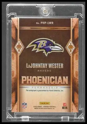 2025 Panini Phoenix Phoenician Auto #PHP-LWR LaJohntay Wester Case Hit - Football Card Single