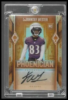 2025 Panini Phoenix Phoenician Auto #PHP-LWR LaJohntay Wester Case Hit - Football Card Single