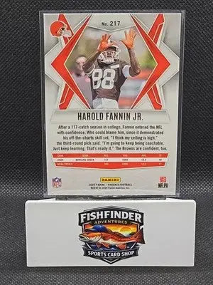 2025 Panini Phoenix - Rookies Harold Fannin Jr. #217 Silver Hyper (RC) - Football Card Single