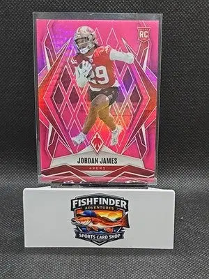 2025 Panini Phoenix - Rookies Jordan James #220 Pink Hyper /299 (RC) - Football Card Single
