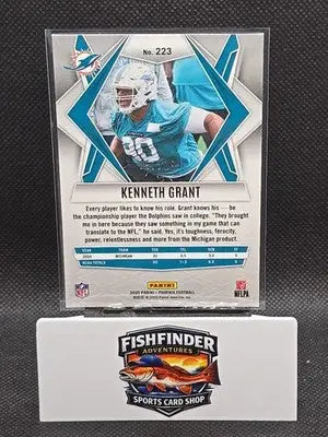 2025 Panini Phoenix - Rookies Kenneth Grant #223 Pink Hyper /299 (RC) - Football Card Single