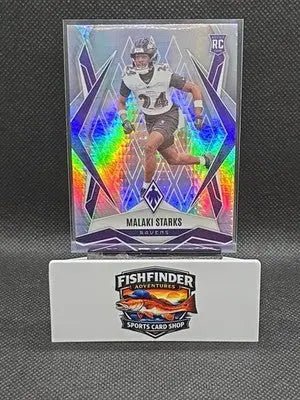 2025 Panini Phoenix - Rookies Malaki Starks #195 Silver Hyper (RC) - Football Card Single